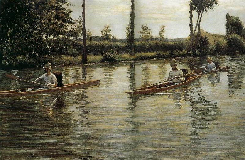 Gustave Caillebotte Racing boat Spain oil painting art